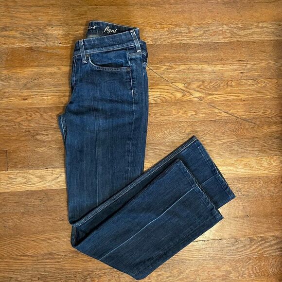 7 For All Mankind Flint Boot Cut 5 Pocket Embordered Womens Size 28 - Picture 1 of 13